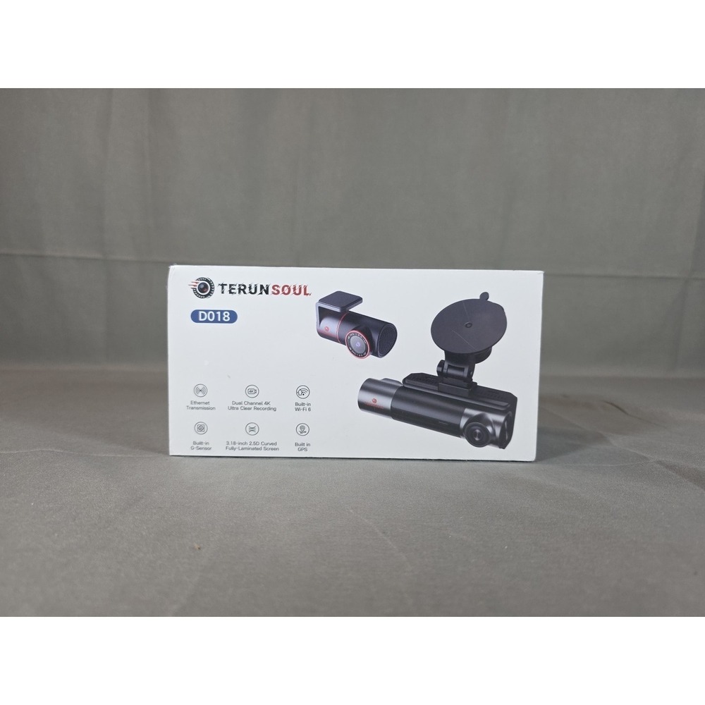 Terunsoul 4K Ultra HD Dual Channel Dash Cam w/Built In WiFi Model D018 NEW